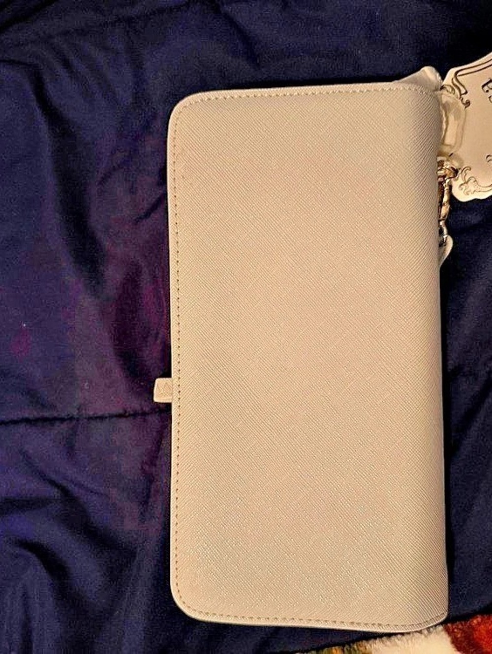 Alyssa Beige Zip Around Wallet